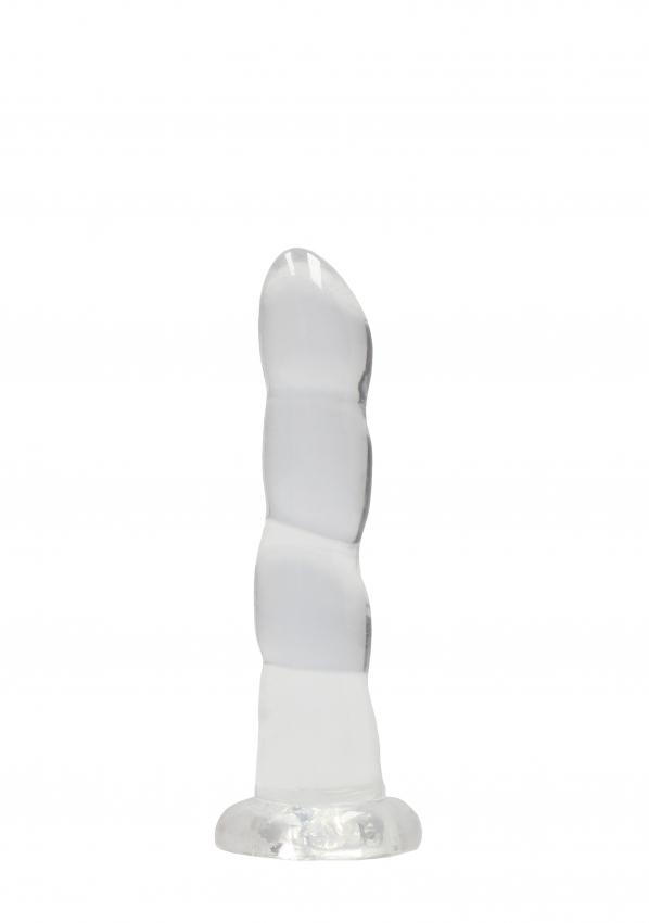 REALROCK Non Realistic dildo 17,5 cm - transparentní