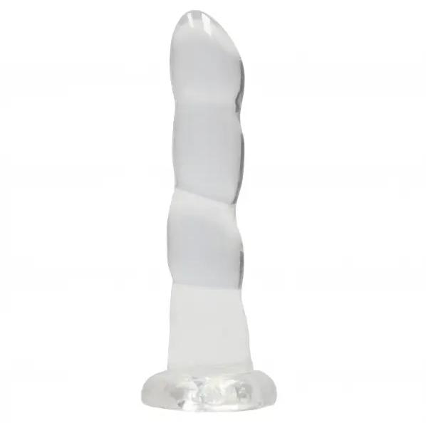 RealRock Non Realistic dildo 17,5 cm - transparentní