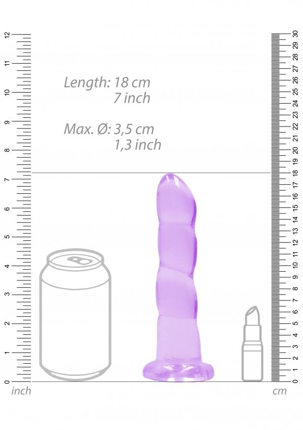 REALROCK Non Realistic dildo 17,5 cm - fialové - Image 4