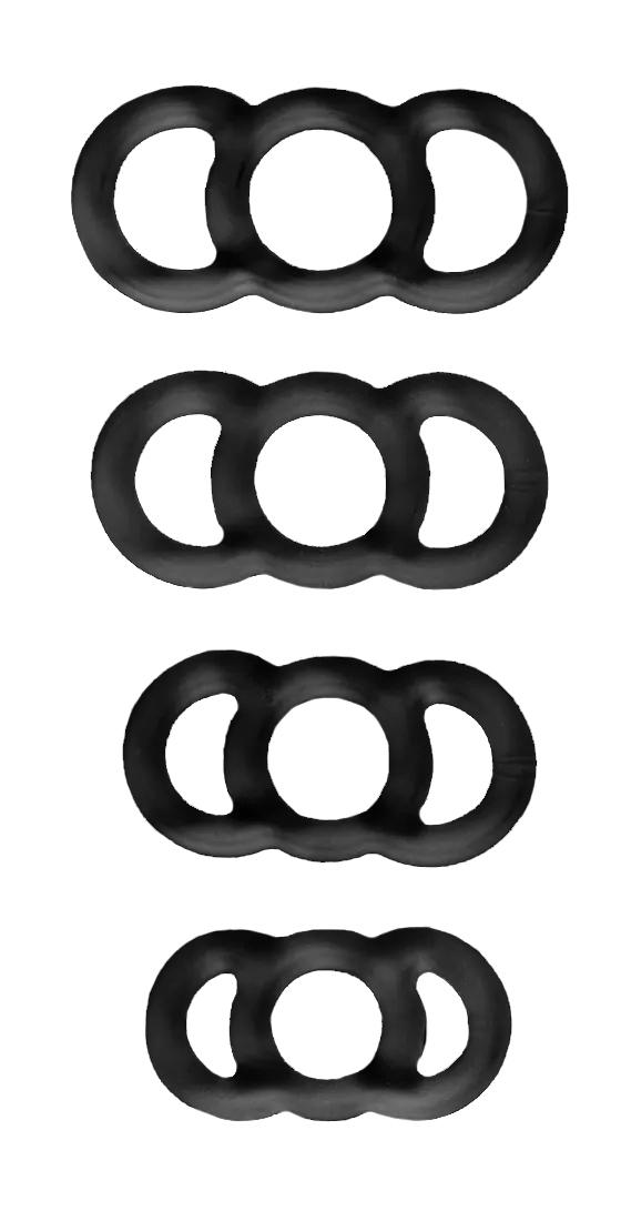 Levně BOOM LuvPump Vacuum master příslušenství silikonové kroužky černé