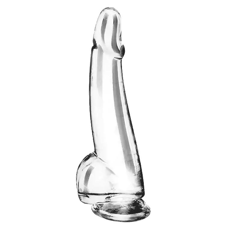 Transparentní penis s přísavkou S