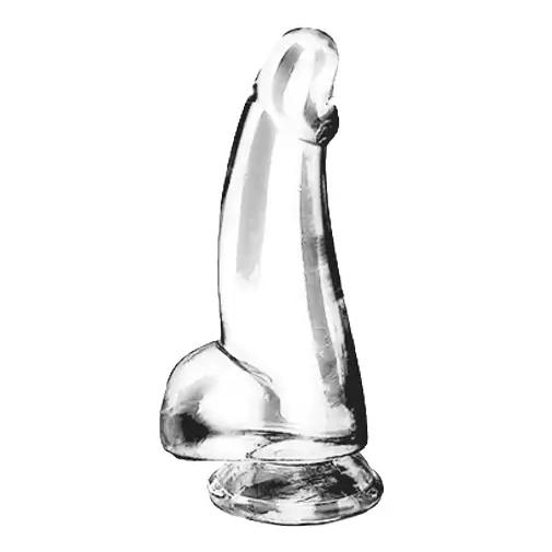Transparentní penis s přísavkou S