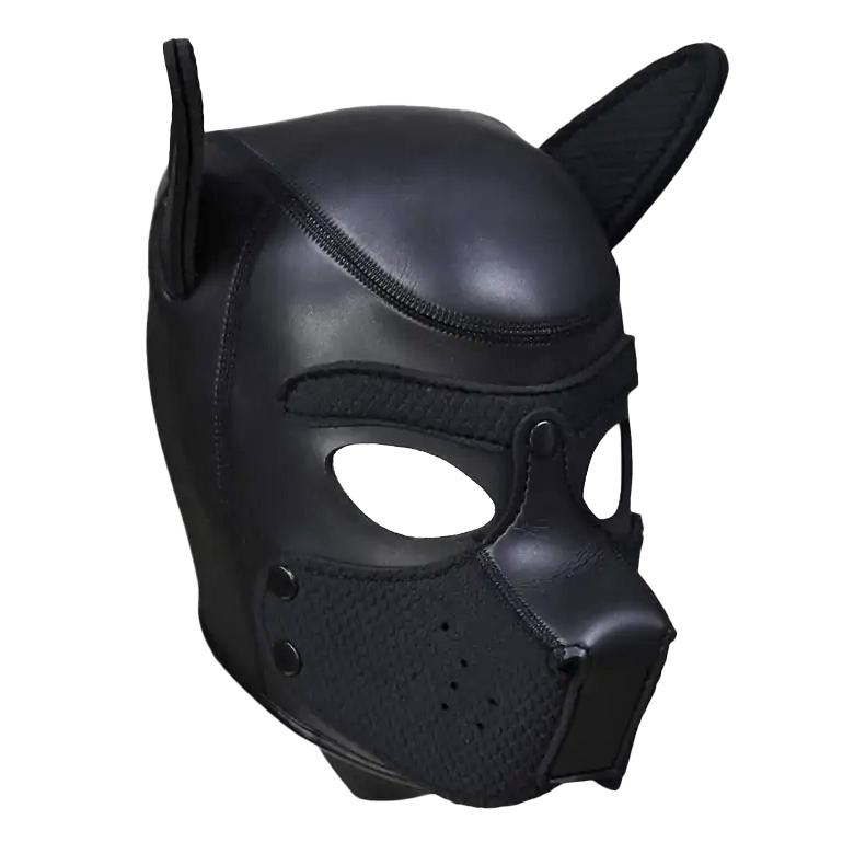 Levně OUCH! Puppy Hood maska psa černá