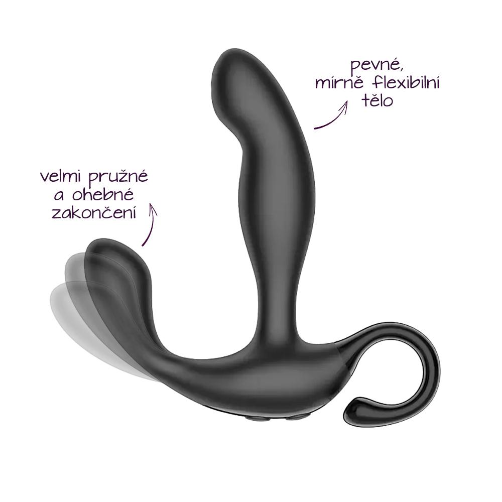 BASIC X Zeke stimulátor prostaty na dálkové ovládání černý