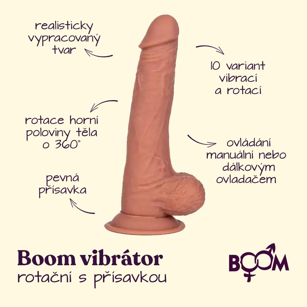 BOOM rotační vibrátor s přísavkou tělový - Image 2