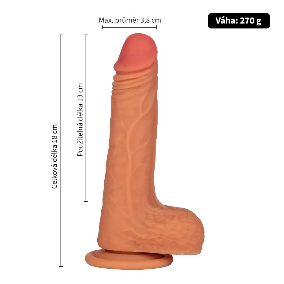 BOOM dual layer ultra realistické dildo tělové - Image 3