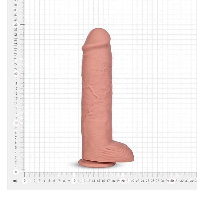 BOOM realistické dildo XL tělové 29 cm