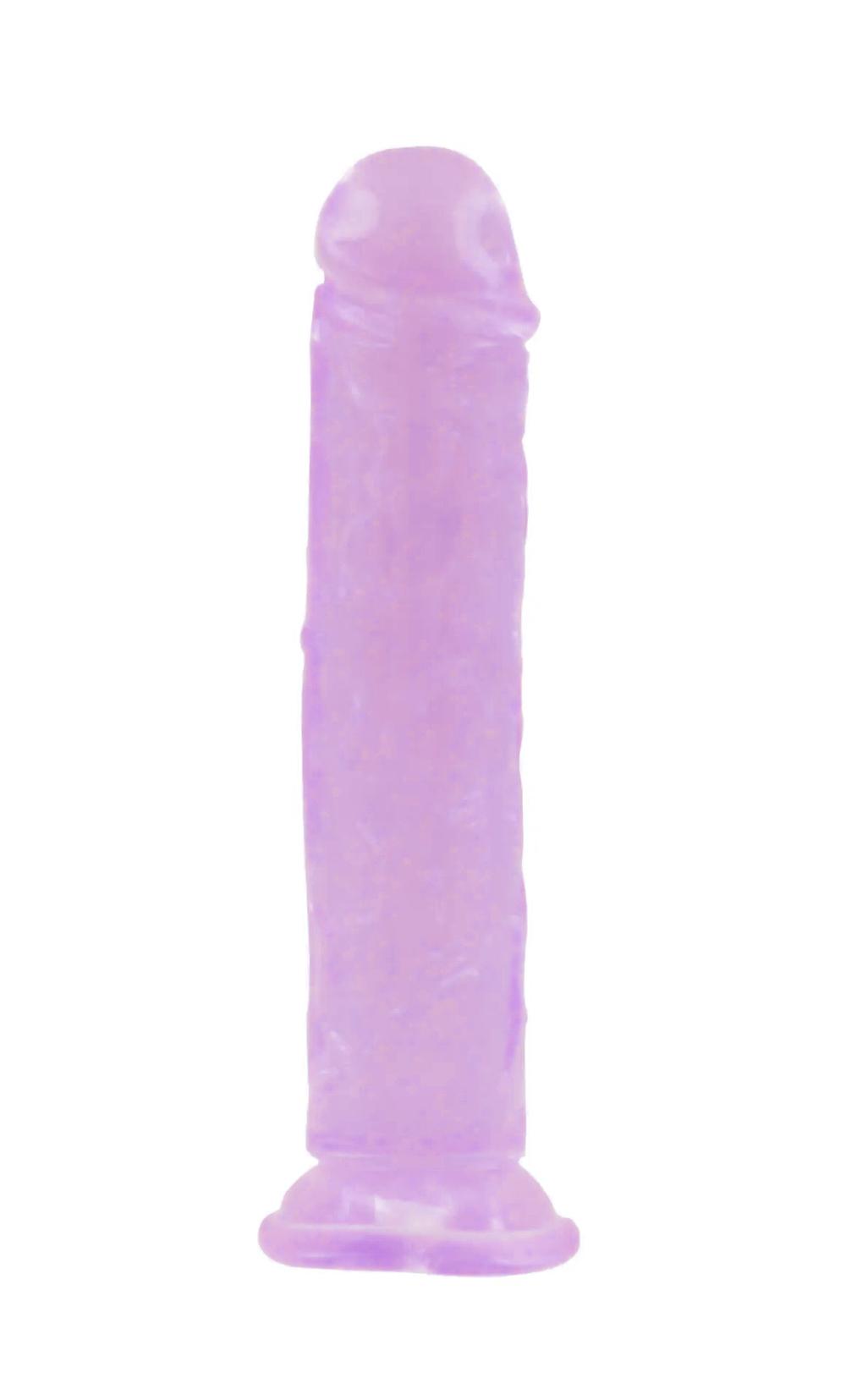 BASIC X Perry gelové dildo s přísavkou fialové vel. M