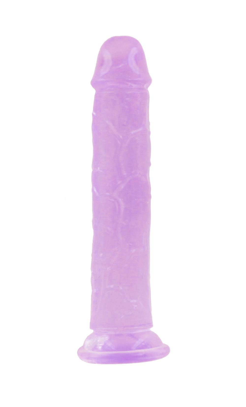 BASIC X Perry gelové dildo s přísavkou fialové vel. M - Obrázek 4