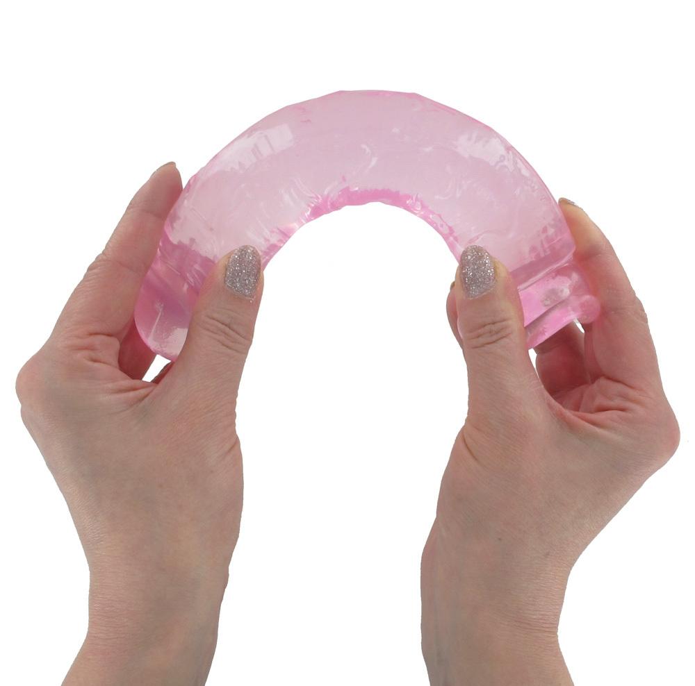 BASIC X Perry gelové dildo s přísavkou fialové vel. M - Obrázek 5