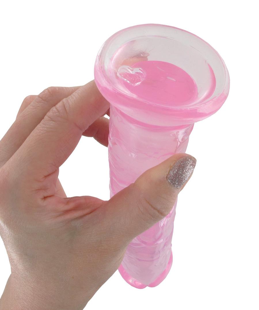 BASIC X Perry gelové dildo s přísavkou fialové vel. M - Obrázek 6