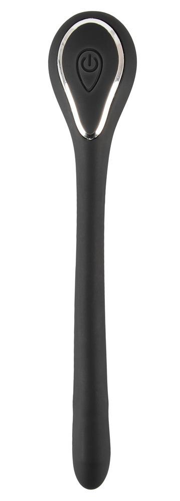 PenisPlug Vibrační dilatátor černý
