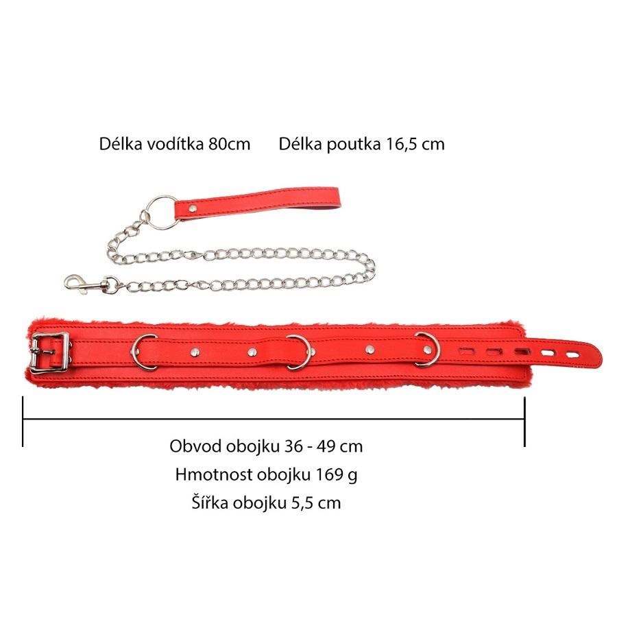 BASIC X obojek s vodítkem červený - Obrázek 3