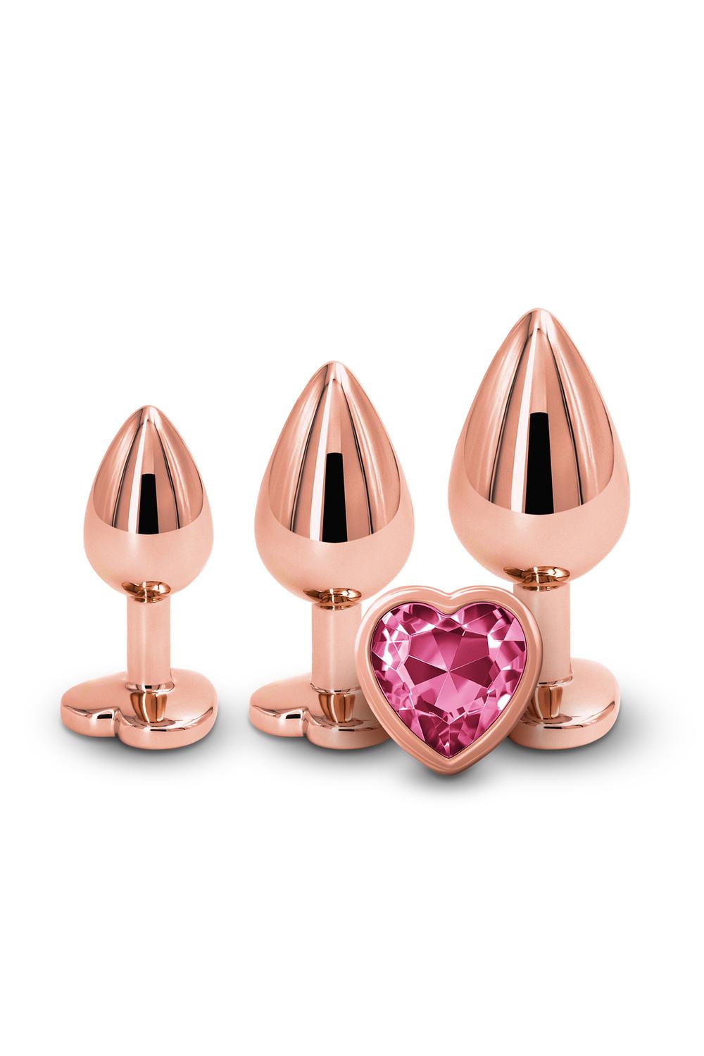 NS Novelties Rear Assets Trainer Kit Rose Gold Pink Heart