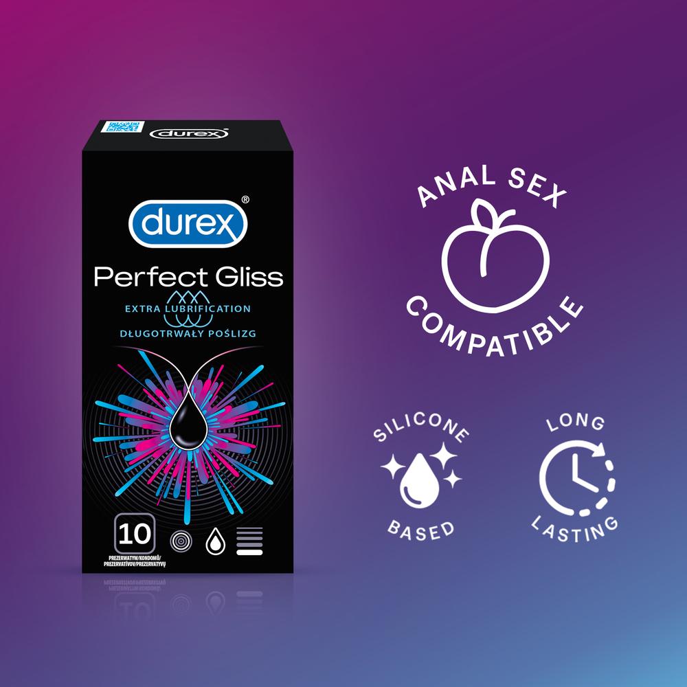 Durex kondomy Perfect Gliss 10 ks