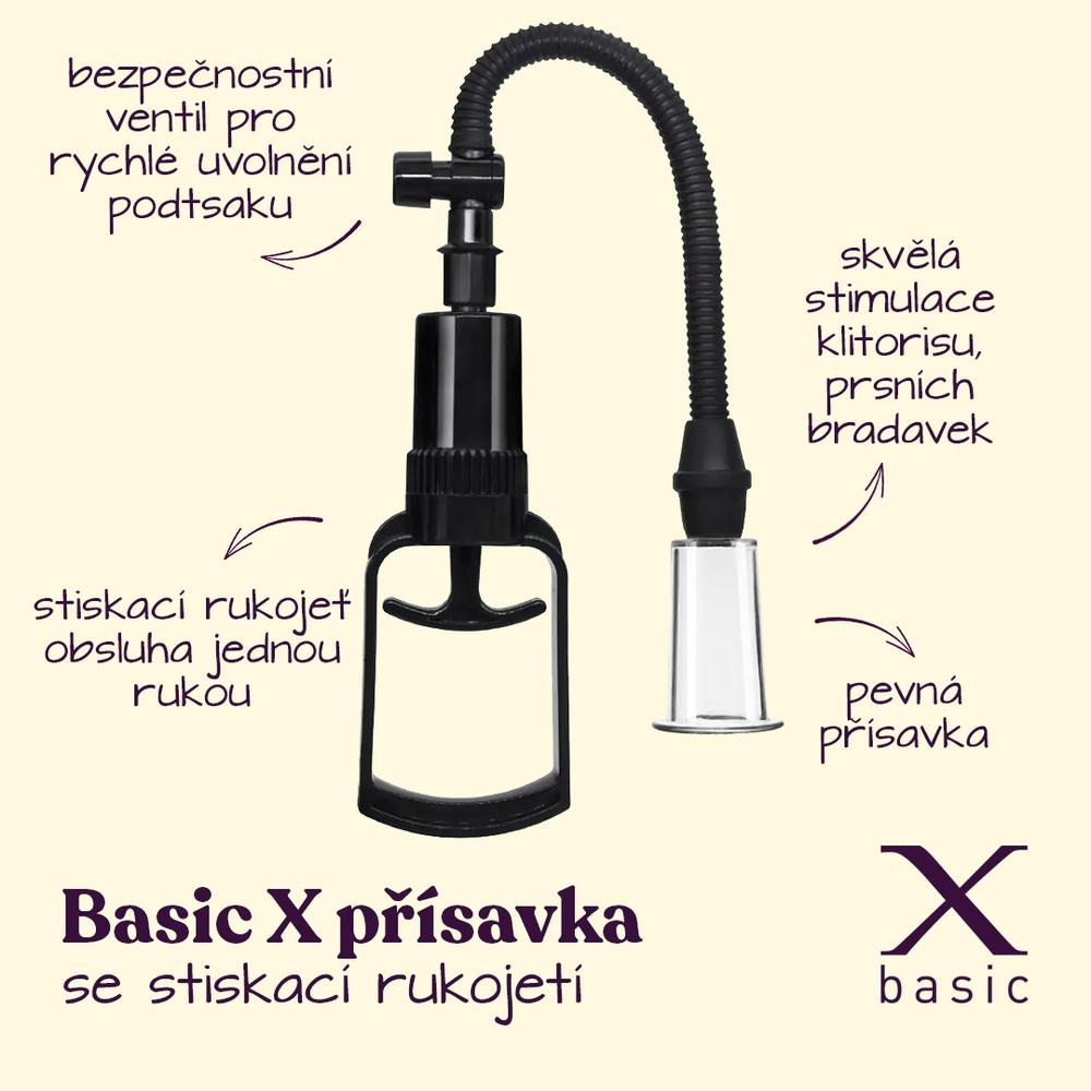 BASIC X přísavka se stiskací rukojetí
