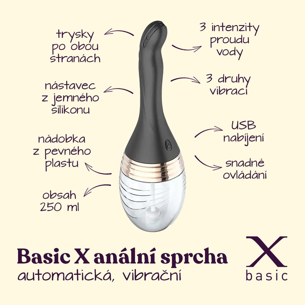 BASIC X automatická vibrační anální sprcha - Image 2