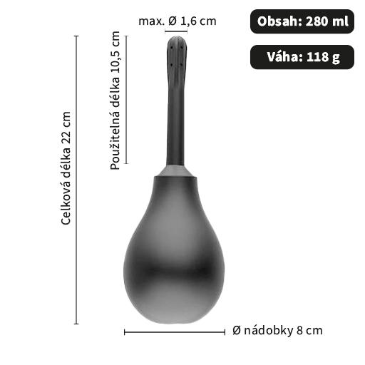 BASIC X anální sprcha se zpětným ventilem černá - Image 3