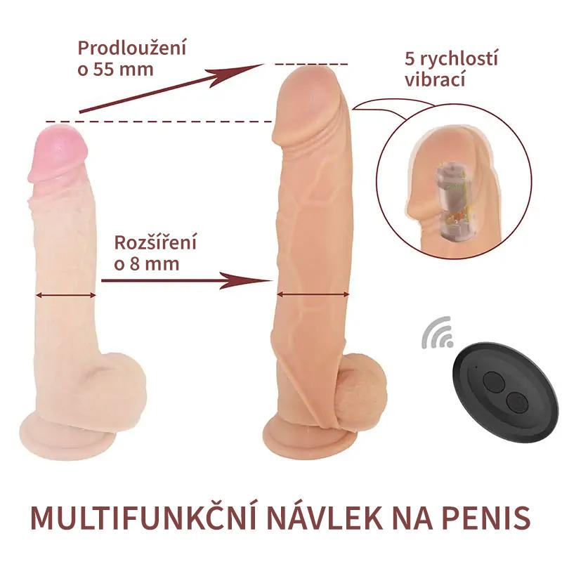 BASIC X vibrační návlek na penis tělový - Image 5