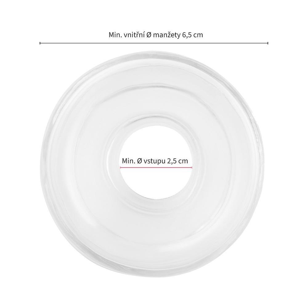 BOOM LuvPump náhradní manžeta k vakuové pumpě vel. L transparentní