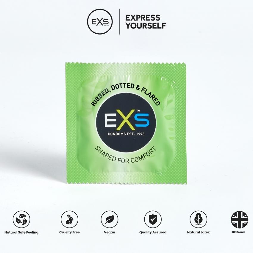 EXS Ribbed and Dotted pack Kondomy 48 ks - Image 2