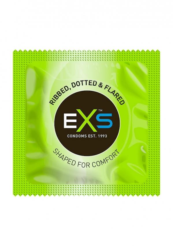 EXS Ribbed and Dotted Kondomy 12 ks - Image 2