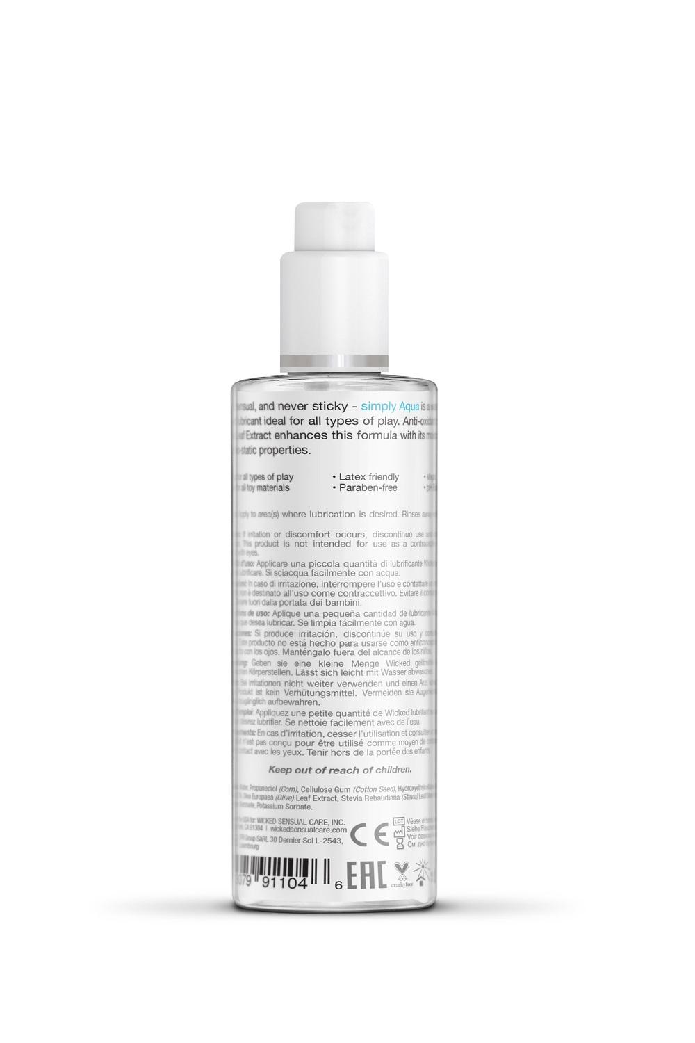 Wicked Simply Aqua Lubrikační gel 120 ml - Image 2
