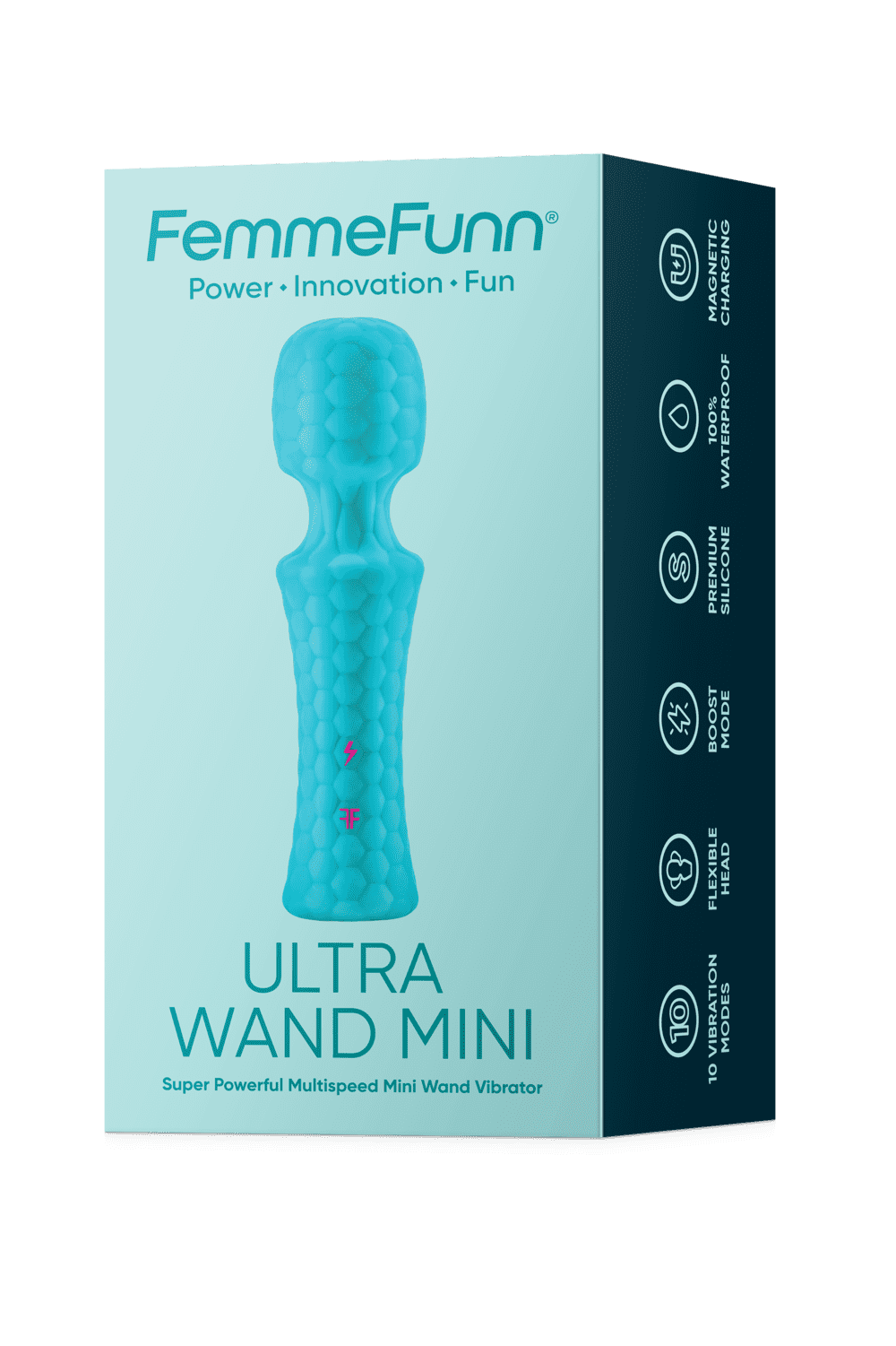 FemmeFun Ultra Mini masážní hlavice - Turquoise - Obrázek 4