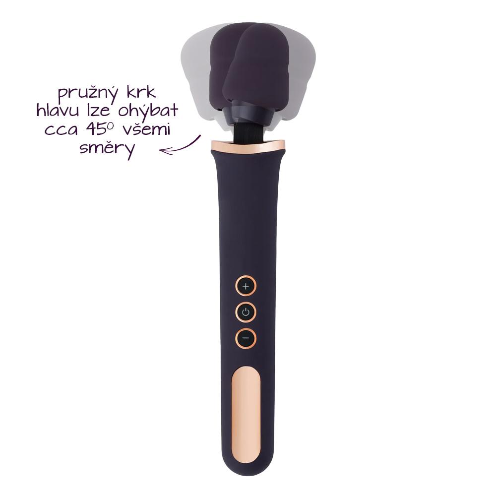 BASIC X Maddy masážní hlavice fialová