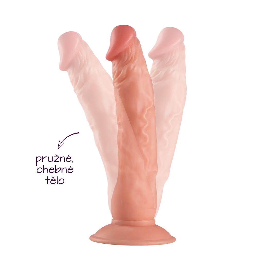 BASIC X Lance realistické dildo s přísavkou tělové - Image 4