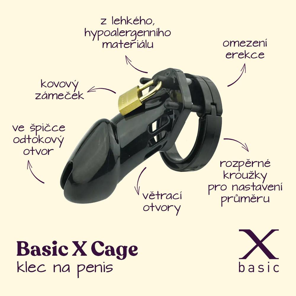 BASIC X Cage klec na penis černá - Image 2