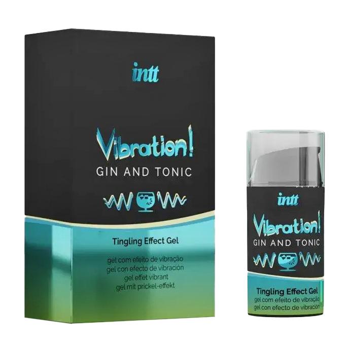 Levně intt Vibration! Gin & Tonic Tingling Effect Gel 15 ml