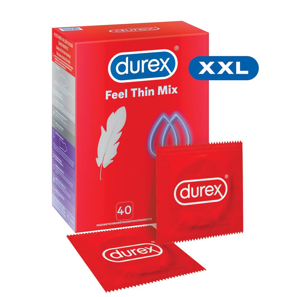Levně Durex Feel Thin MIX 40 ks