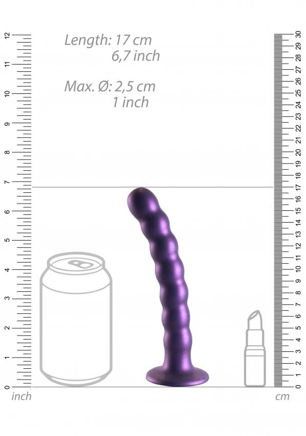 OUCH! Beaded silicone G-spot dildo 17 cm - Image 5