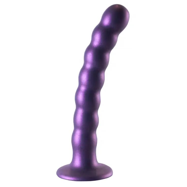 Ouch! Beaded silicone G-spot dildo 17 cm