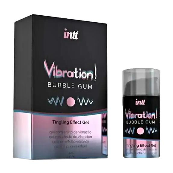 intt Vibration! Tingling effect gel - Bubble gum 15 ml