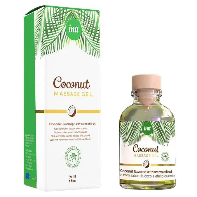 intt Coconut Masážní gel s hřejivým efektem 30 ml