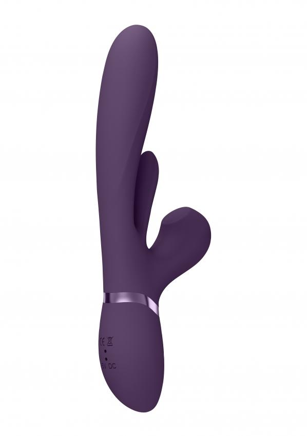 VIVE Kura G-Spot Vibrátor se stimulací klitorisu – fialový