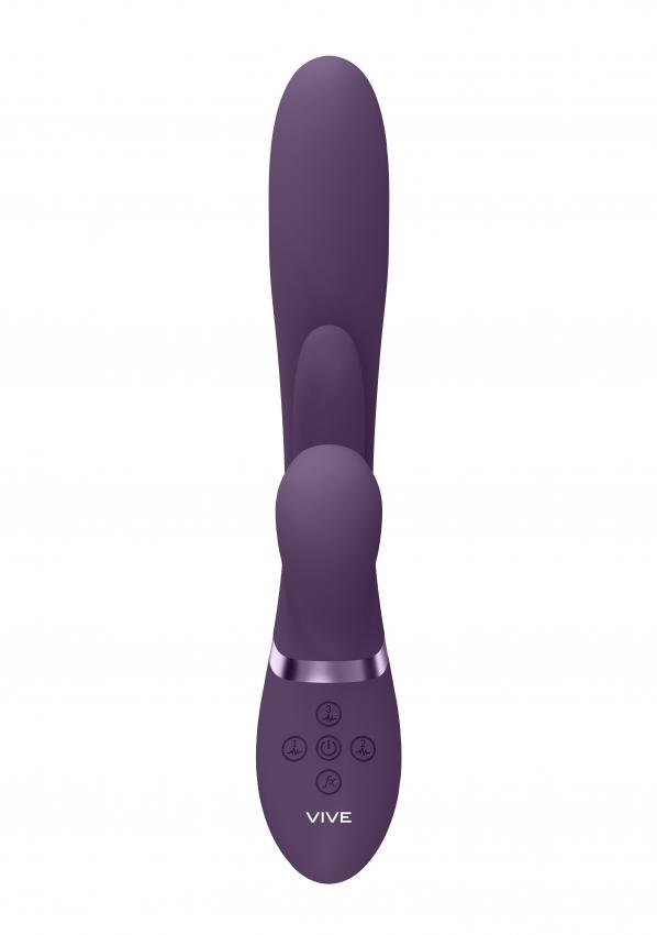 VIVE Kura G-Spot Vibrátor se stimulací klitorisu – fialový