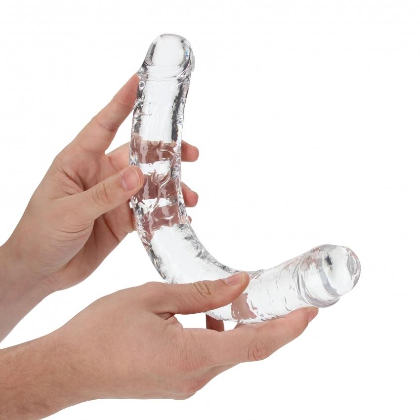 Realrock Oboustranné dildo 34 cm - transparentní - Image 2