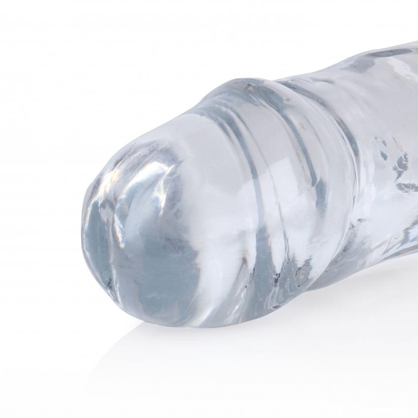 Realrock Oboustranné dildo 34 cm - transparentní - Image 3