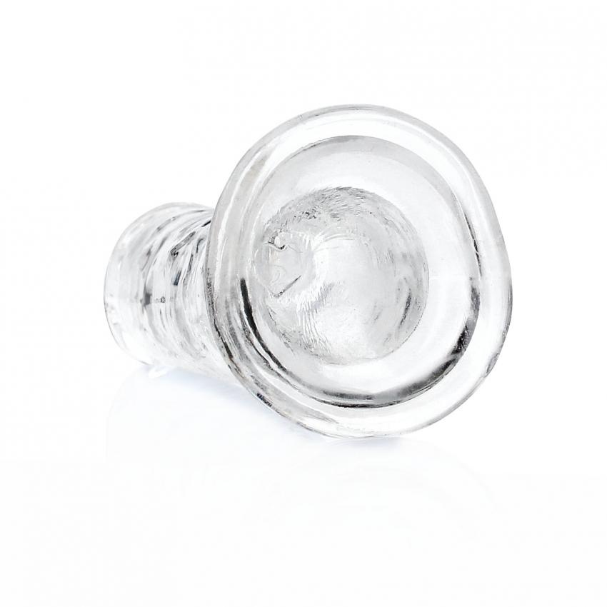 Realrock Realistické dildo s přísavkou 15,5 cm - transparentní - Image 3