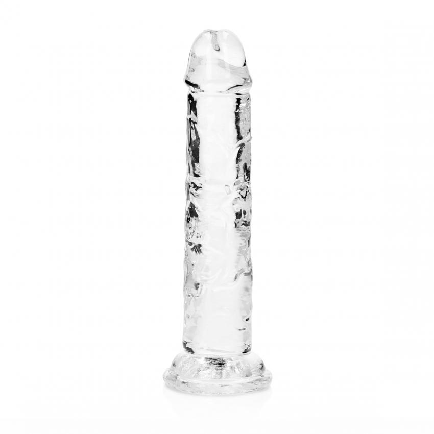 Realrock Realistické dildo s přísavkou 15,5 cm - transparentní - Image 6