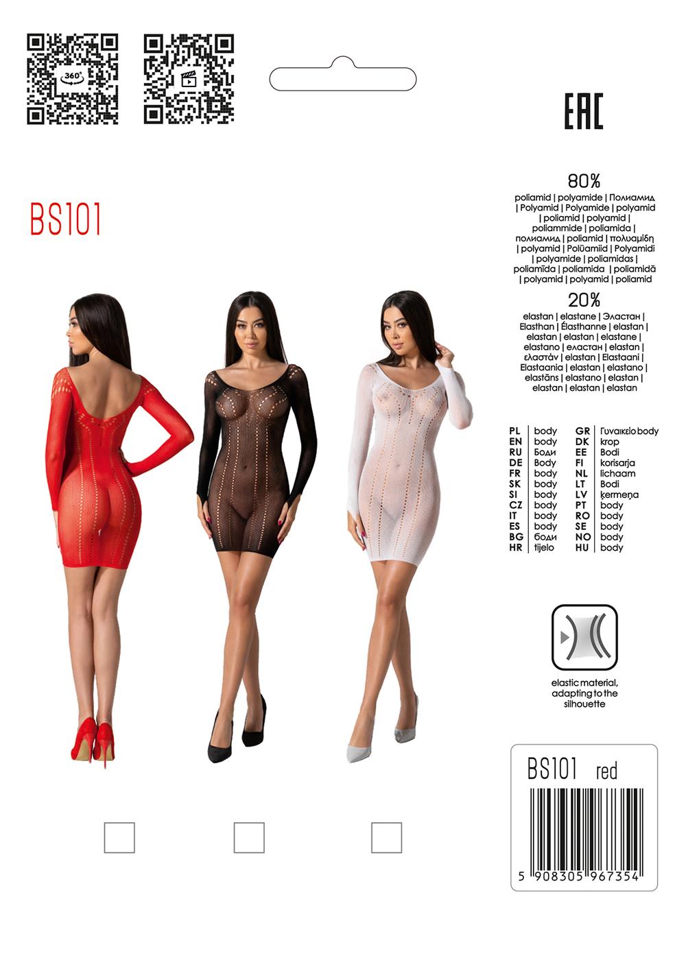 Passion Minišaty BS101 červené - Obrázek 6