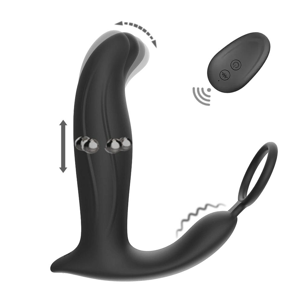 BASIC X Jerry stimulátor prostaty na dálkové ovládání černý