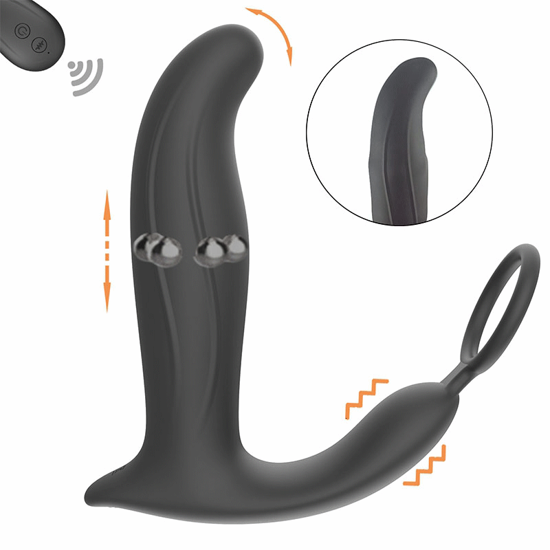 BASIC X Jerry stimulátor prostaty na dálkové ovládání černý