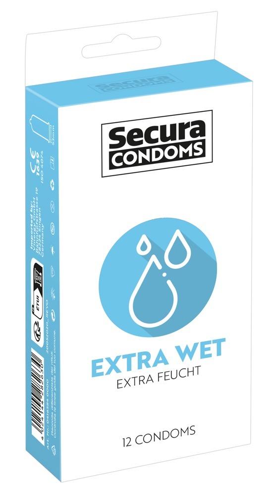 Levně Secura kondomy Extra Wet 12 ks