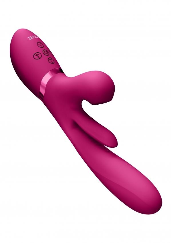 VIVE Kura G-Spot Vibrátor se stimulací klitorisu - růžový - Obrázek 4