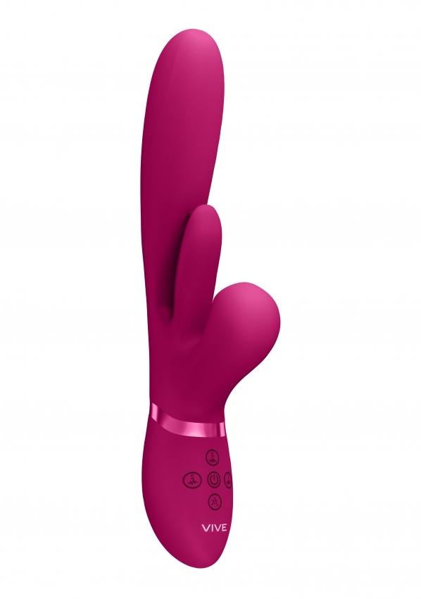 VIVE Kura G-Spot Vibrátor se stimulací klitorisu - růžový - Obrázek 5