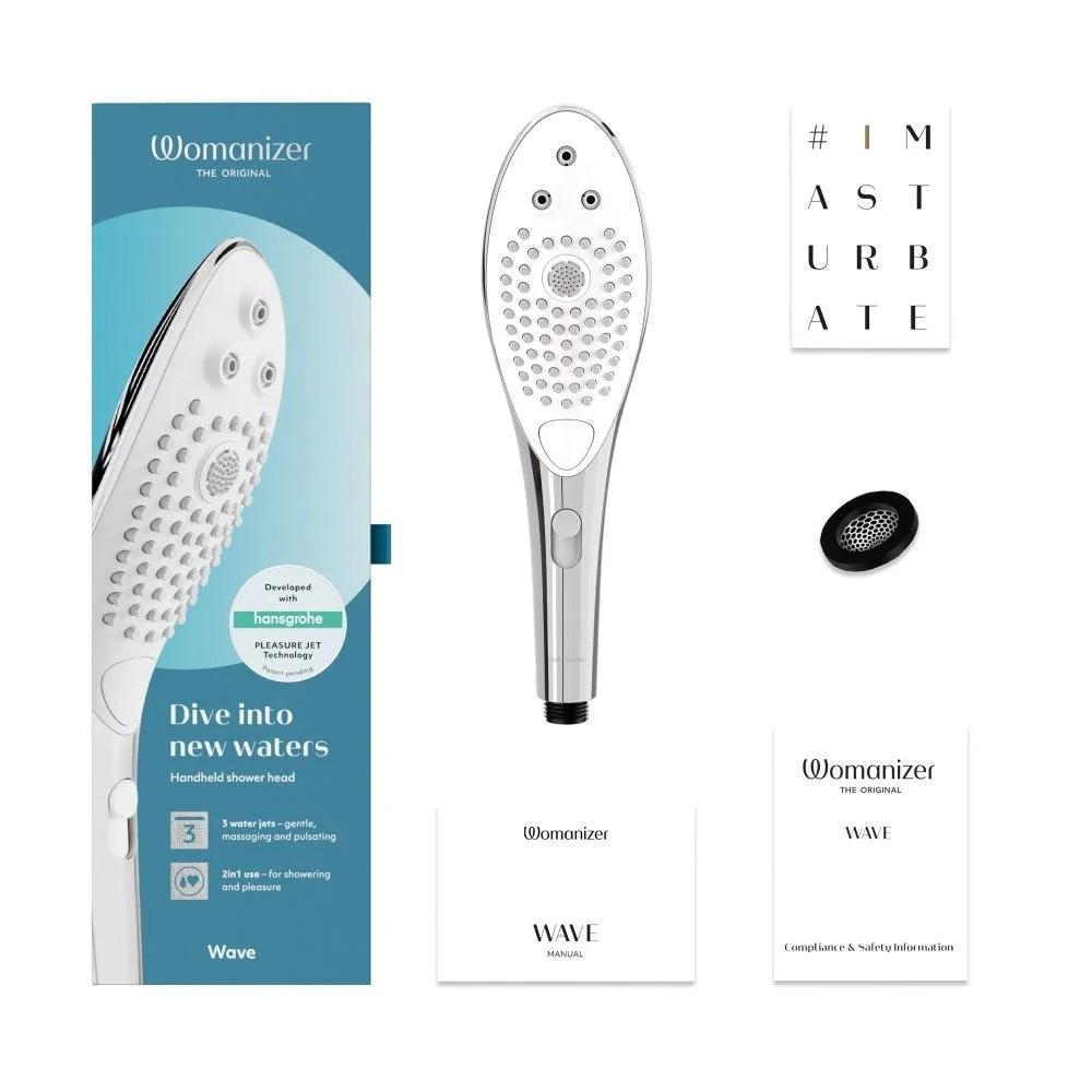 Womanizer Wave sprchová hlavice - Chrome - Image 4